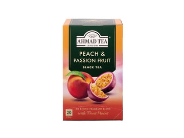 شاي أحمد تي بنكهة  الباشون فروت والخوخ - ٢٠ فتلة فويل