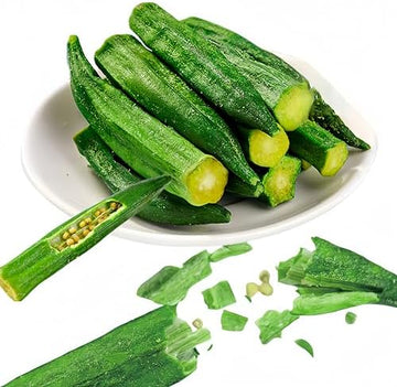 بامية مجففة مقرمشة | Freeze Dried Okra 🌿