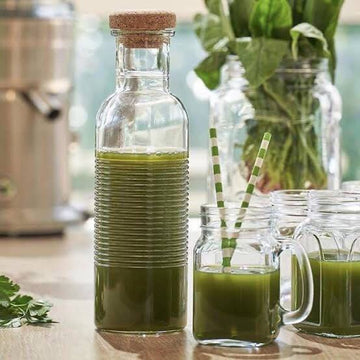 قارورة زجاجي دائرية