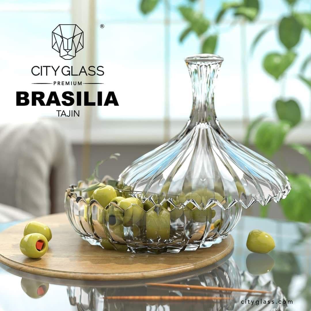 طبق حلوى كريستال برازيليا