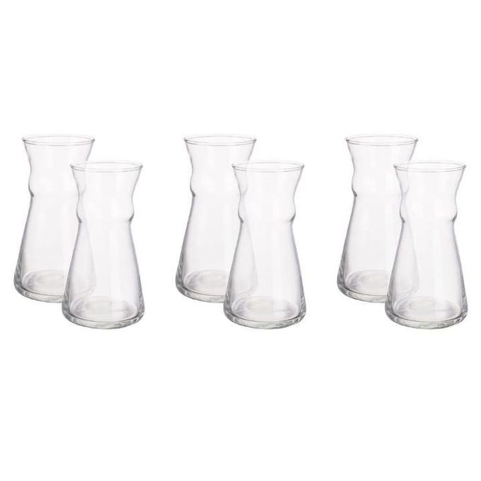 طقم كاسات عصير زجاج فاخر