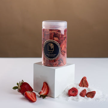 فراولة مجففة مقرمشة🍓