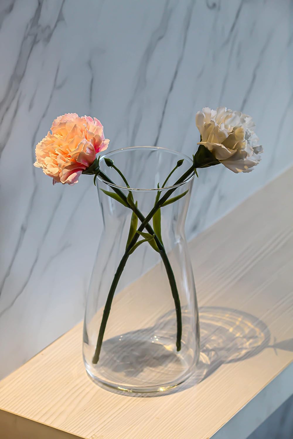 مزهريه كاراف زجاج شفاف