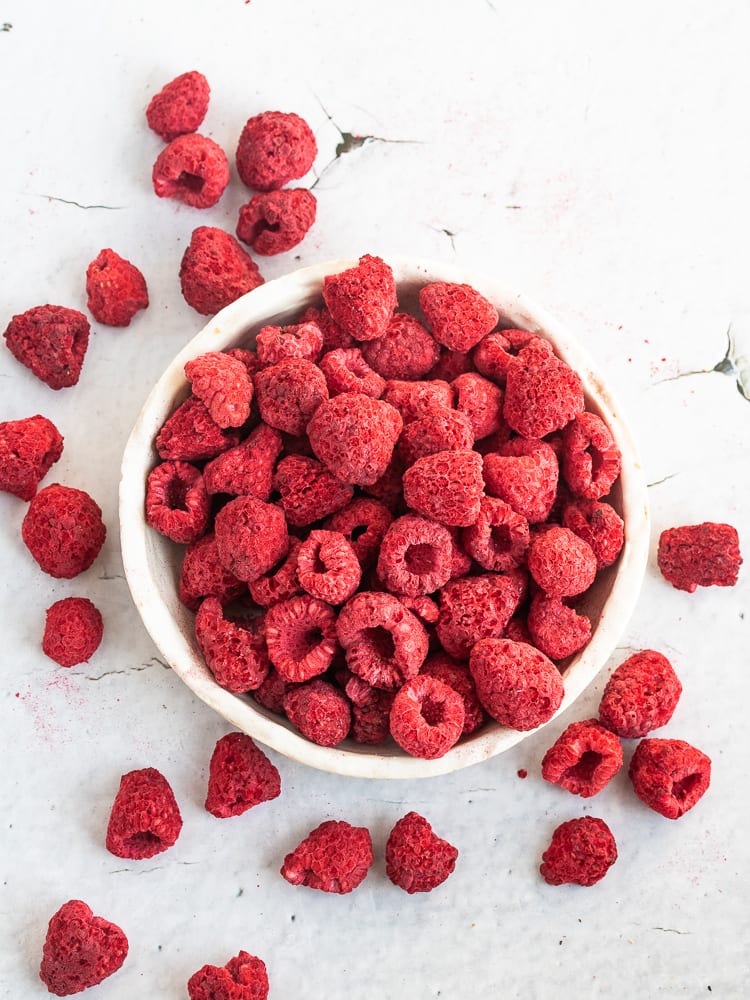 روز بيري مجفف مقرمش |crunchy dried raspberries